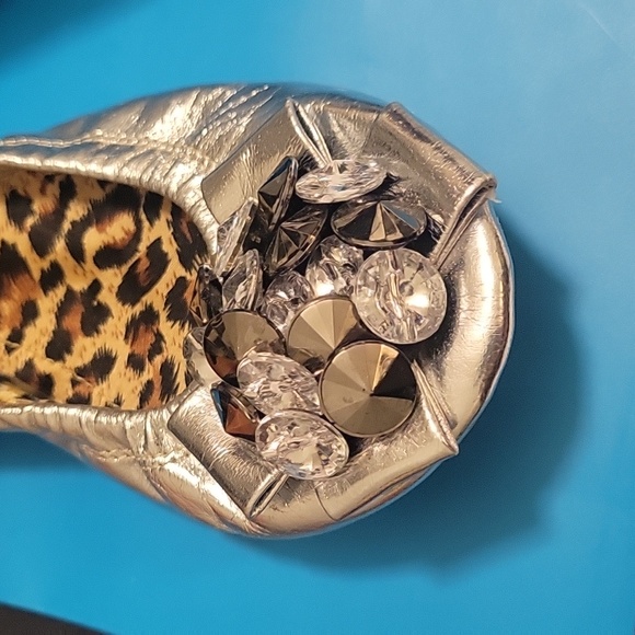 Silver Ballet Flats - Picture 3 of 3